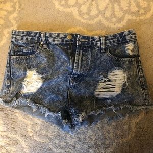High Waisted Jean Shorts